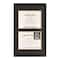 2 Opening 8.5" x 11" Black Document Frame with Double Mat by Studio Décor®